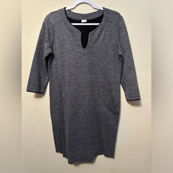 Poetry V Neck Knit Dress Size 8‎ In Gray - Picture 1 of 6